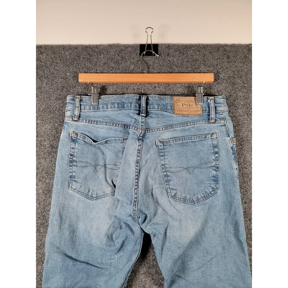 Polo Ralph Lauren Sullivan Slim Jeans Mens 33x30 (Fits 32x28) Light Wash Preppy
